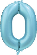 Folie Cijfer 34" satin light blue