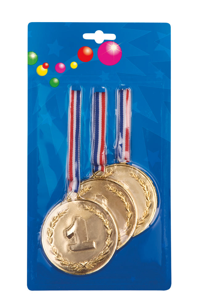 Medailles "1" , 3 stuks groot